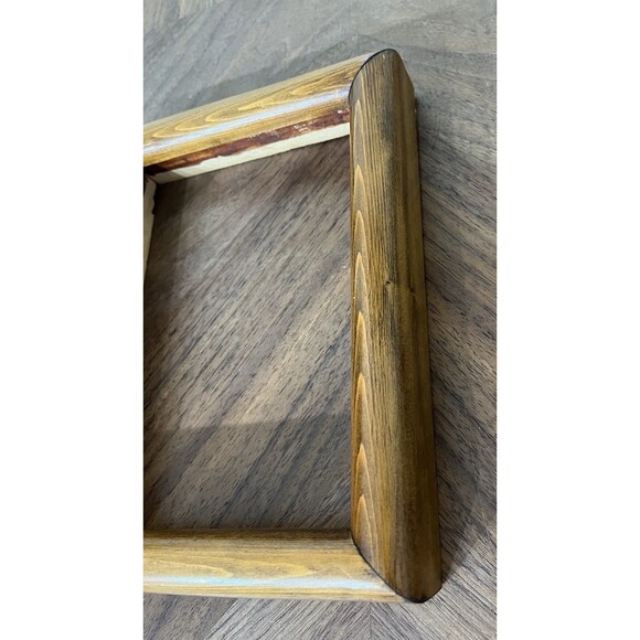 Handmade Vintage Spruce Pine 6.75x8.75in Picture FRAME ONLY 5X7" Photo Boho - Picture 2 of 8